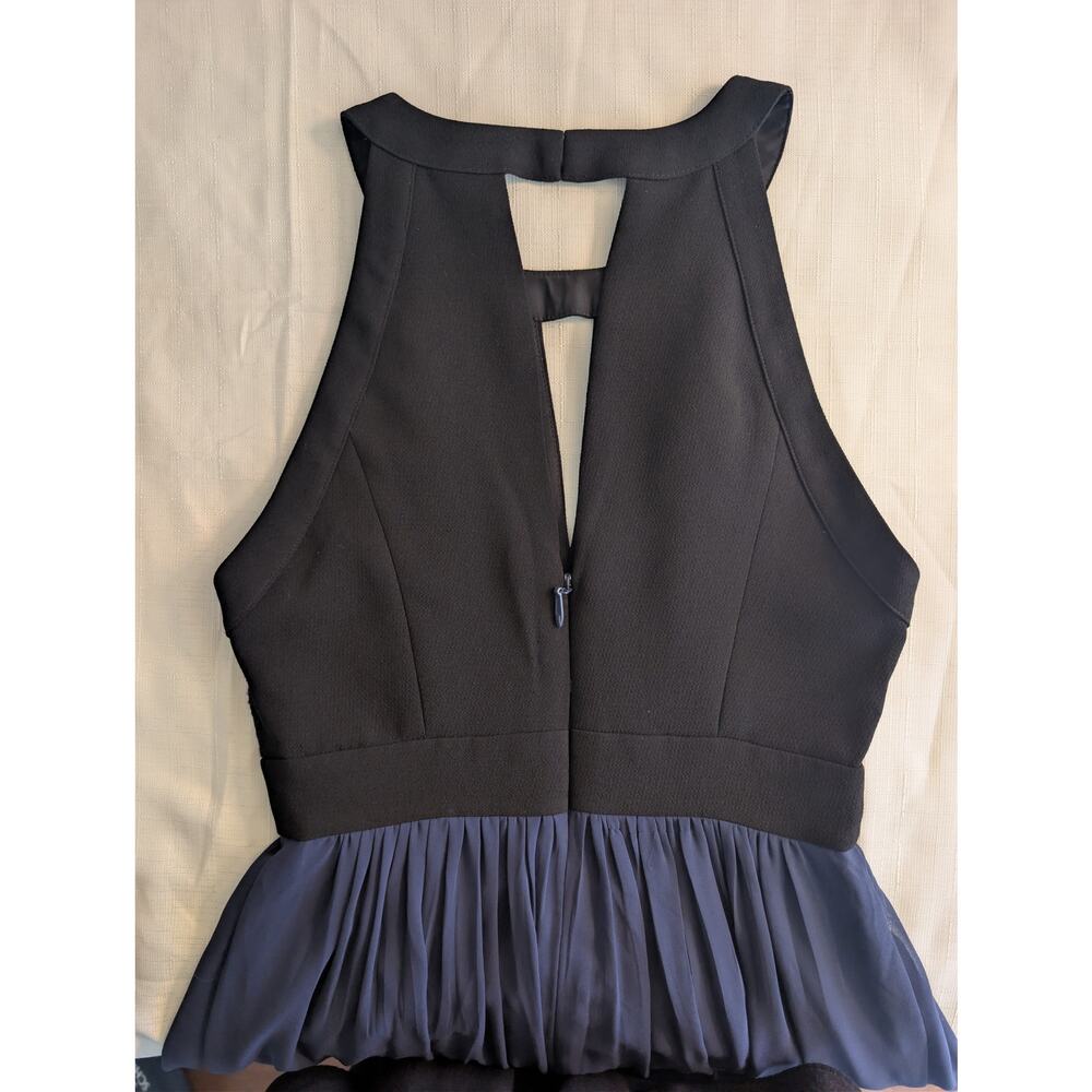BCBGeneration Navy Maxi With Black Lace Bodice Size 0 - Picture 6 of 16